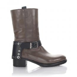 Stiefel PARMA Kalbsleder  Zierschnalle braun