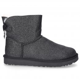 Stiefeletten MINI BAILEY BOW SPARKLE  Lammleder schwarz