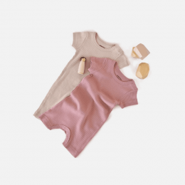 Strampler aus Bio-Baumwolle – 2er-Pack