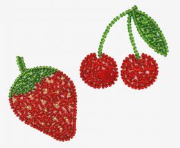Strawberry. Cherry, Perlenstickset