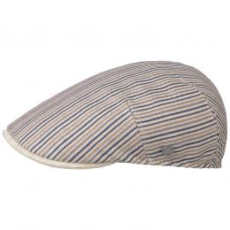 Stripes Leinen Flatcap by Lierys Gold  , Gr. 56 cm, Fb. beige