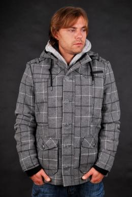 Sublevel Herren Wolljacke Grey Heather