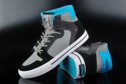 Supra Kids Vaider Sneaker Grey Turquoise White US4,5/EU36,5