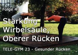 TELE-GYM 23 Gesunder Rücken Folge 4 Stärkung Wirbelsäule, Oberer Rücken