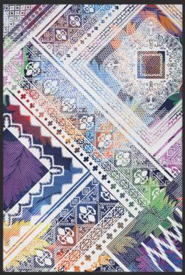 Teppich Patchwork 10119 - 170 cm x 220 cm / Ohne Gummirand