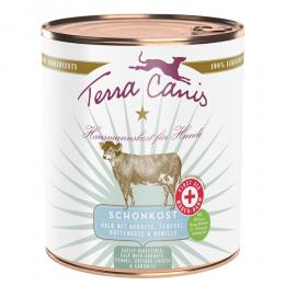 Terra Canis First Aid Schonkost 6 x 800 g - Kalb mit Karotte, Fenchel, H&uuml;ttenk&auml;se & Kamille