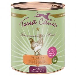 Terra Canis Vitality Menu 6 x 800 g - Huhn mit Kastanie, Aprikose & Lupine