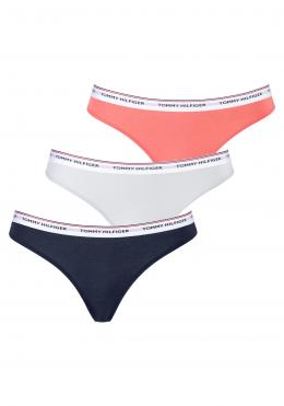 TOMMY HILFIGER String »ESSENTIALS«, (3 St.), im unifarbenem Design