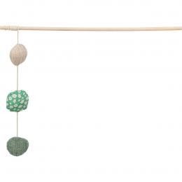 Trixie Spielangel mit 3 B&auml;llen aus Holz/Stoff