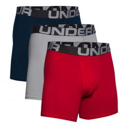 Under Armour Charged Cotton 6in Boxer Short 3er Pack Herren - Schwarz, Mehrfarbig, Größe L