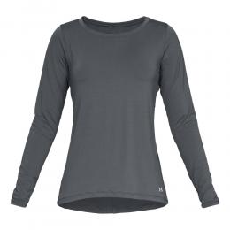 Under Armour Heatgear Longsleeve Damen - Grau, Gr&ouml;&szlig;e L