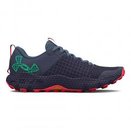Under Armour HOVR DS Ridge Trailschuh - Grau, Rot, Gr&ouml;&szlig;e 44