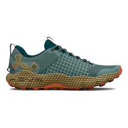 Under Armour HOVR DS Ridge Trailschuh - Petrol, Orange, Größe 38.5