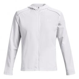 Under Armour Storm Run Hooded Laufjacke Herren - Weiß, Größe L