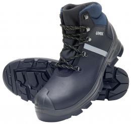 uvex 2 construction Schn&uuml;rstiefel S3, schwarz/blau, Gr. 48