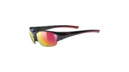 Uvex Blaze III Fahrradbrille BLACK RED UNISIZE