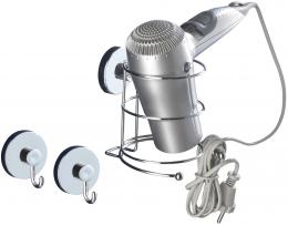 Vacuum Loc Haartrockner-Halter-Set mit 2 Wandhaken