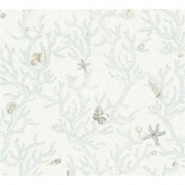 Versace wallpaper 3 Vliestapete - blau (Code: 344963) - Breite 0,7 m - Rollenlänge 10,05 m