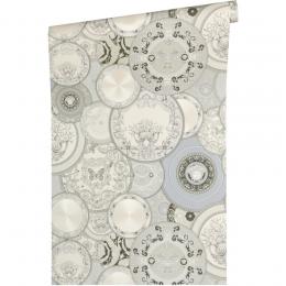 Versace wallpaper 3 Vliestapete - silber (Code: 349013) - Breite 0,7 m - Rollenlänge 10,05 m