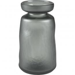 Villa Collection Glass Vase - grey - Ø 13 cm - Höhe 24 cm