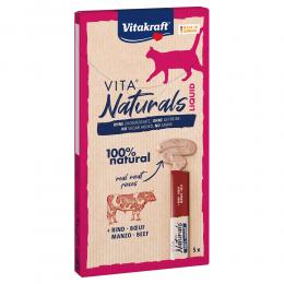 Vitakraft Vita Naturals Liquid-Snack Rind - Sparpaket 20 x 15 g