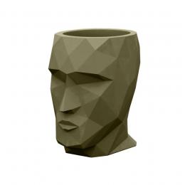 Vondom ADAN NANO BASIC Pflanzengef&auml;&szlig; - kaki - 13x17x18,5 cm