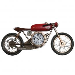 Wanduhr Home ESPRIT Rot Gold PVC Metall Motorrad Vintage 95 x 12 x 43,5 cm