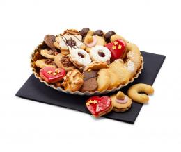 Weihnachtsgeb&auml;ck Teller Dallmayr