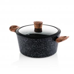 Westinghouse Kochtopf Ø24 cm Schwarz Marmor Holz
