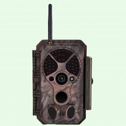 Wildkamera Wlan Fotofalle Jagdkamera Wildtierkamera 64MP 1296P 0,1s Schnelle Trigger Geschwindigkeit Nachtsicht Bewegungsmelder 120°PIR IP66 Wasserdichter | A350W Rot