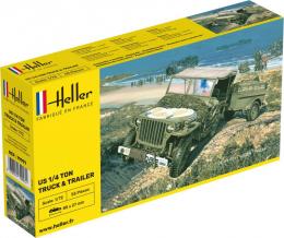 Willys MB Jeep & Trailer
