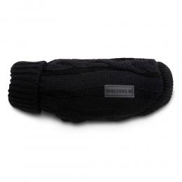 Wolters | Strickpullover Zopf schwarz | R&uuml;ckenl&auml;nge 40 cm