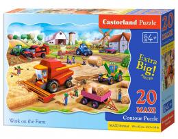 Work on the Farm - Puzzle - 20 Teile maxi