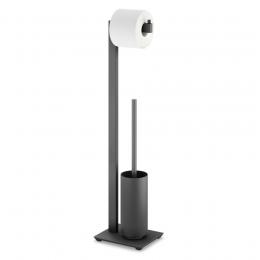 ZACK LINEA Toilettenbutler - schwarz - 15x72,5x18 cm