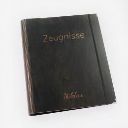 Zeugnismappe mit Namen