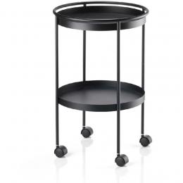ZONE Denmark Rocks Barwagen mit Rollen - black - Ø 40 - H&ouml;he 57 cm