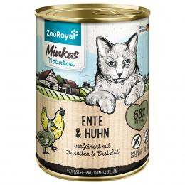 ZooRoyal Minkas Naturkost Ente und Huhn mit Karotten 6x400g