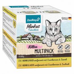 ZooRoyal Minkas Naturkost Multipack Kitten 8x100g